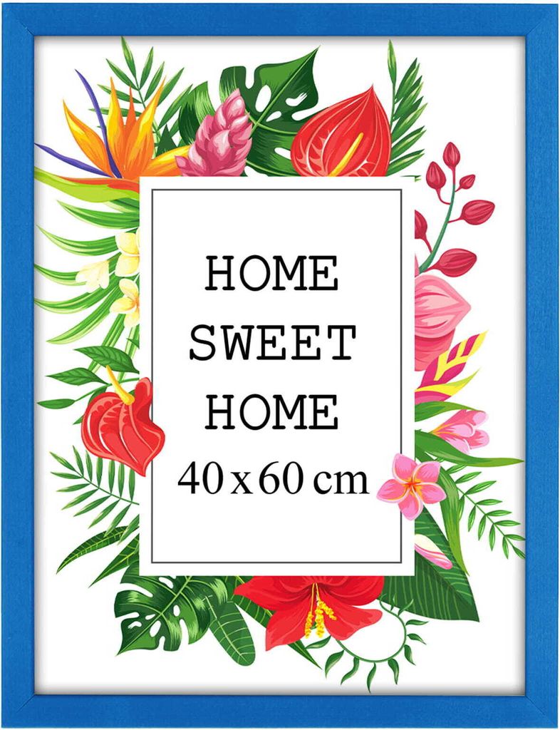 MG Design rám na obrazy 40 x 60 cm - farba modrá, z dreva, Obrázok produktu 