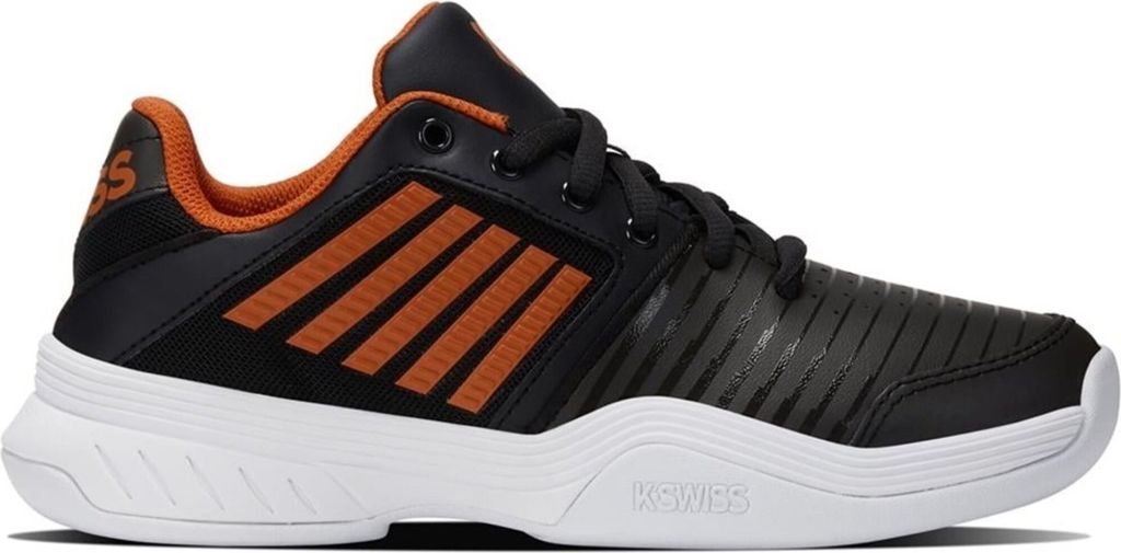 K-Swiss Tennis Court Express Carpet Jet Black/Spicy Orange/W Jet Black/Spicy Orange/W 33.5
