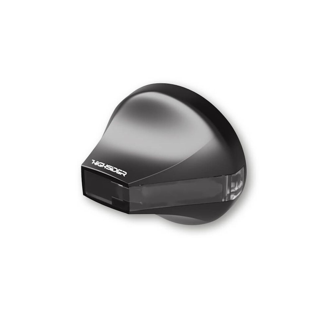 HIGHSIDER LED Lenkerendenblinker FLIGHT, getöntes Glas für Produktbild 