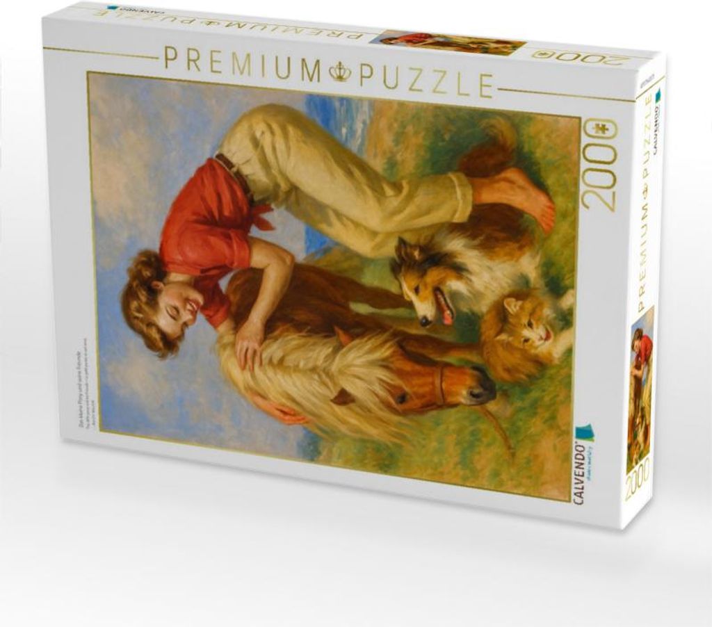 CALVENDO Puzzle Das kleine Pony und seine Freunde | 2000 Teile Lege-Größe 90x67cm Foto-Puzzle für glückliche Stunden