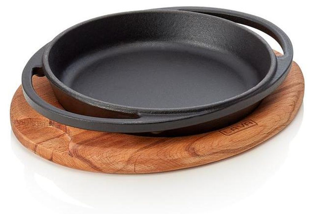 LAVA patelnia do smażenia / serwowania Ø 16 cm z drewnianą Zdjęcie produktu 