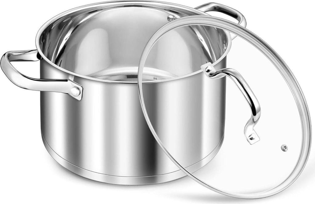 TEAMFAR Kochtopf 24cm 5,7L Edelstahl Nudeltopf Induktion Produktbild 