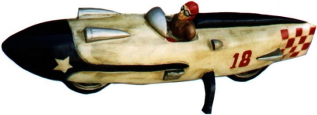 Design Torpedo Figur Statue Skulptur Figuren Skulpturen Dekoration Deko Rennauto