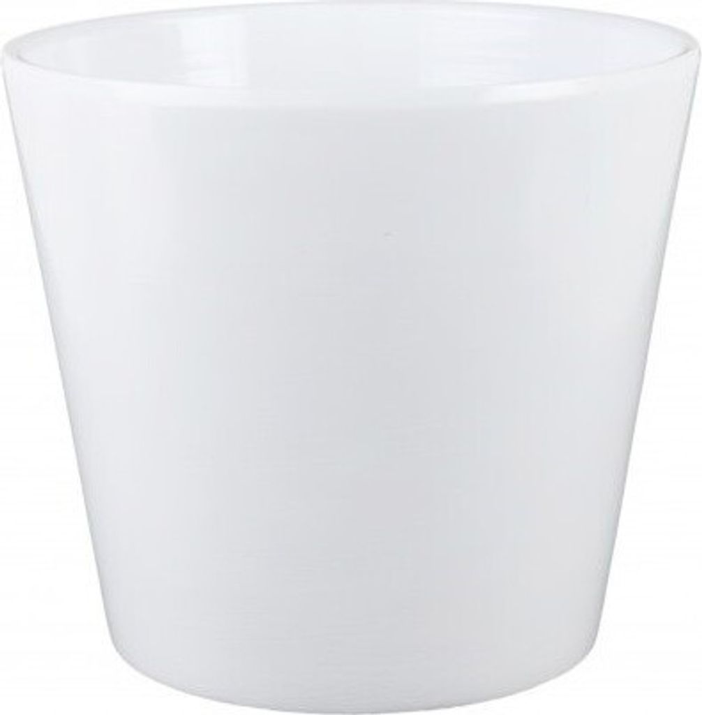 Keramischer Blumentopf weiß 13 cm