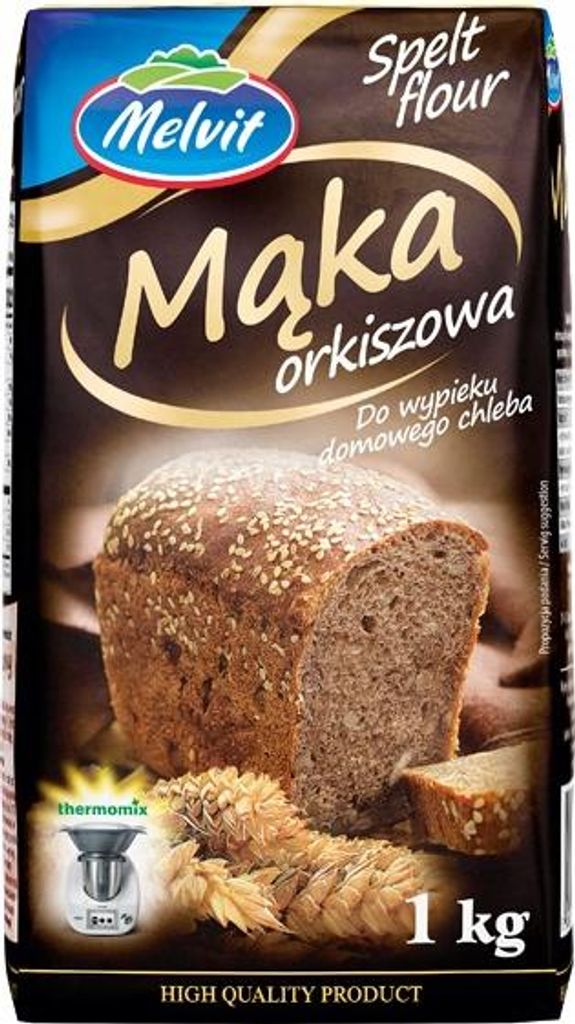 Mąka Orkiszowa Typ 1400 Melvit 1 kg Obrázok produktu 