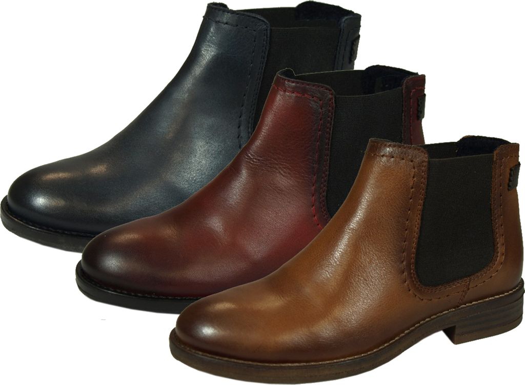 Mustang 2872-503 Schuhe Damen Stiefeletten Chelsea Boots, Größe:37 EU, Farbe:Rot