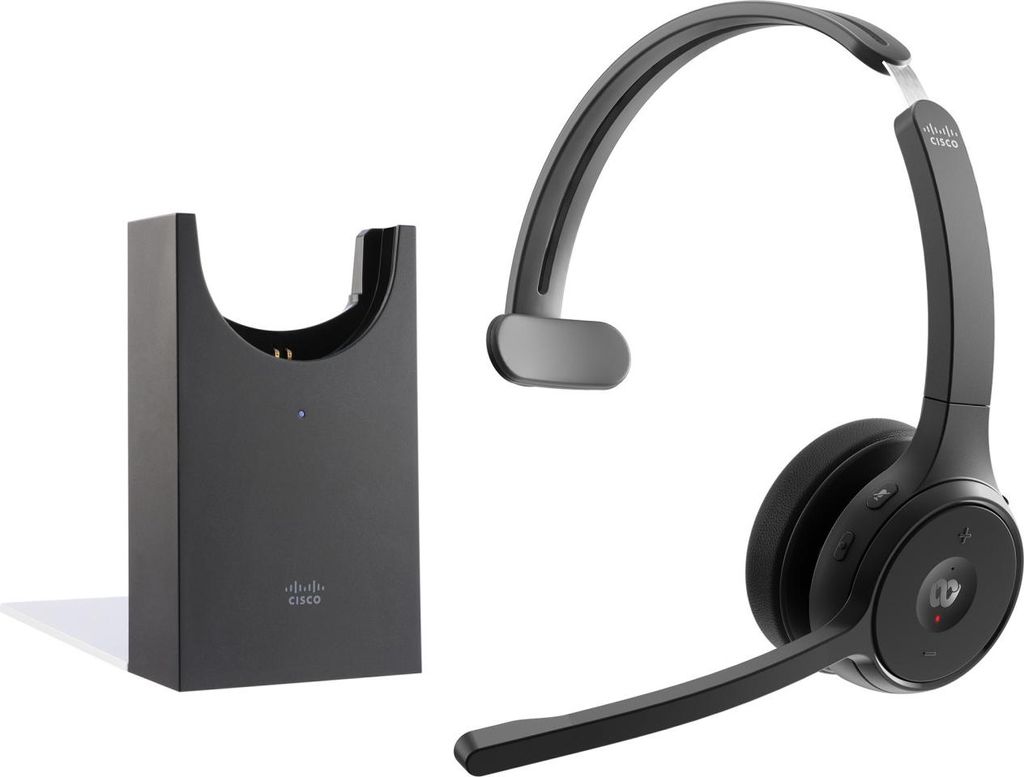 Cisco HS-WL-721-BUNAS-C Kabelloses Bluetooth-Büro-Headset Schwarz Monophon