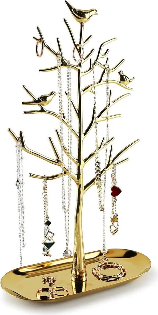 Porte-bijoux Arbre en métal design haut de gamme pour colliers