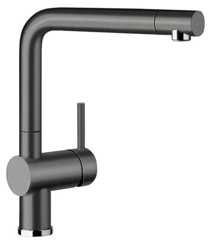 BLANCO LINUS, Messing SILGRANIT-Look, felsgrau, Hochdruck, Produktbild 