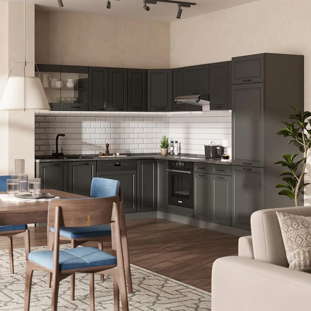 Façade de remplacement Vicco R-Line Anthracite pour meuble tiroir 60x71