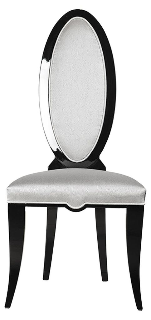 Weißer Esszimmerstuhl Luxus Sitzer Esszimmermöbel Sessel Barock Stil-