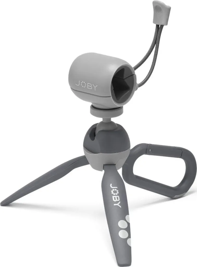 Mini Trépied Smartphone avec Pince et Mousqueton Joby HandyPod Clip Gris