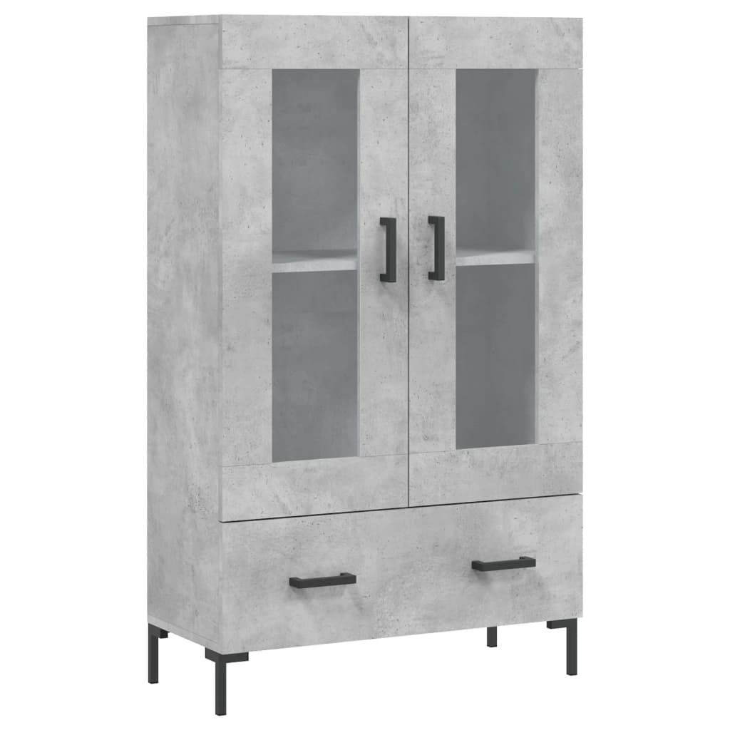 "2026 MODERNE"Sideboard/Highboard - elegante Design - Mehrzweckschrank - Betongrau 69,5x31x115 cm Holzwerkstoff - Kommoden CC2451053