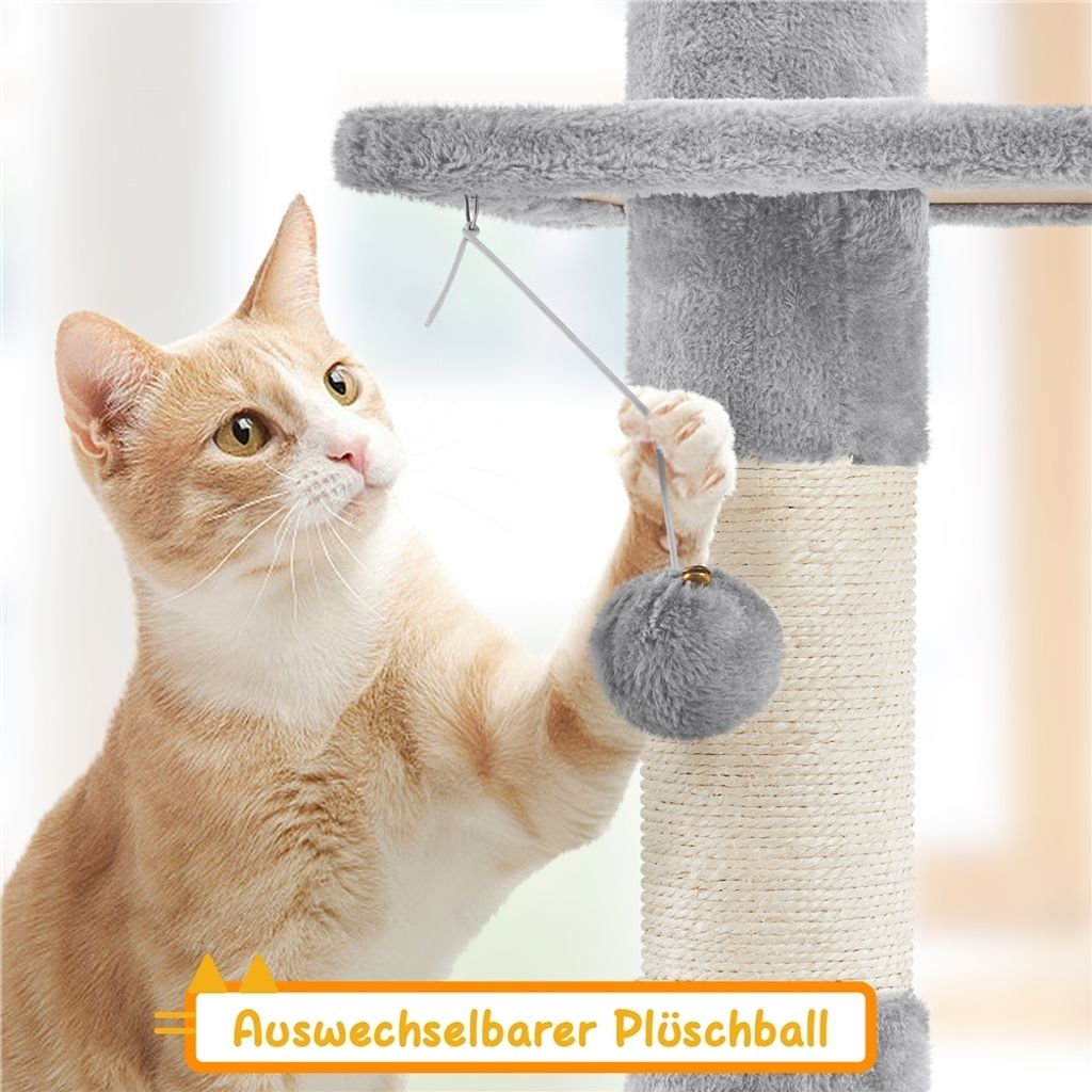 Yaheetech Kratzbaum Katzenbaum 226cm-265cm deckenhoch, Produktbild 8