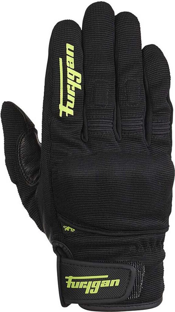 Furygan Jet D3O Handschuhe schwarz fluo grün 3XL Produktbild 