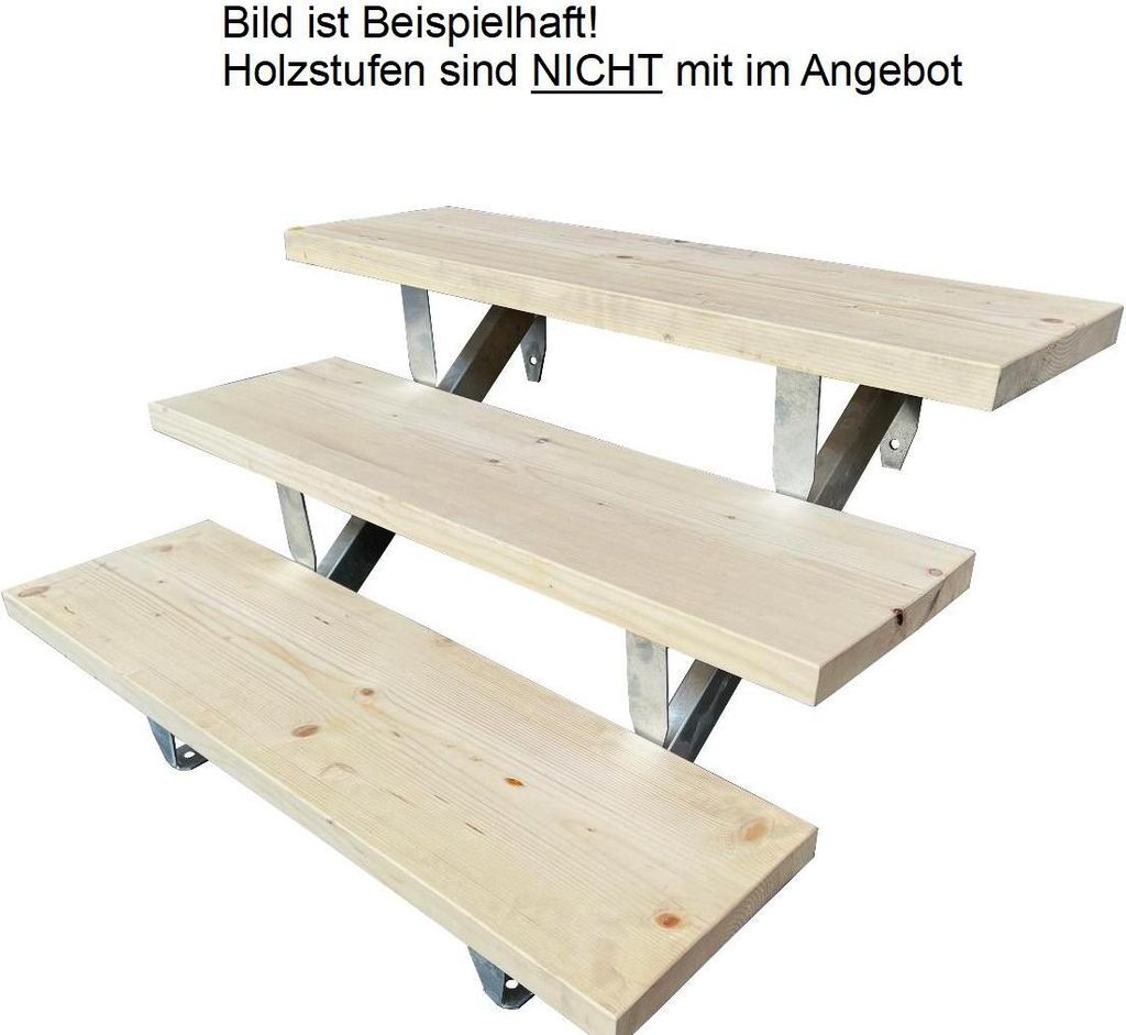 Treppenwangen Aus Holz Für 6 Stufen – Garten- & Terrassentreppen, Außenbereich