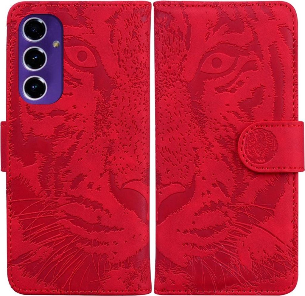 Samsung Galaxy A16 5G Hülle - Coverup Tiger Klapphülle - Rot
