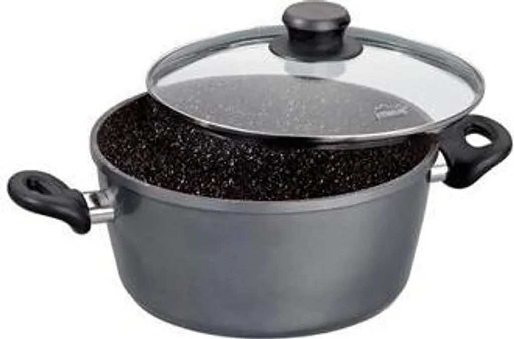 STONELINE Pentola 18 cm con Coperchio - Facile da Pulire e Duratura