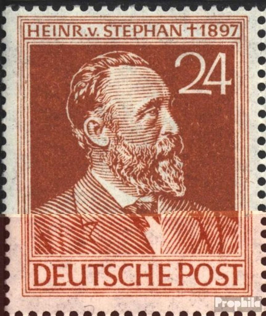 Briefmarken Alliierte Bes.-Gem.Ausg. 1947 Mi 963III, dünnes P von POST gestempelt Stephan