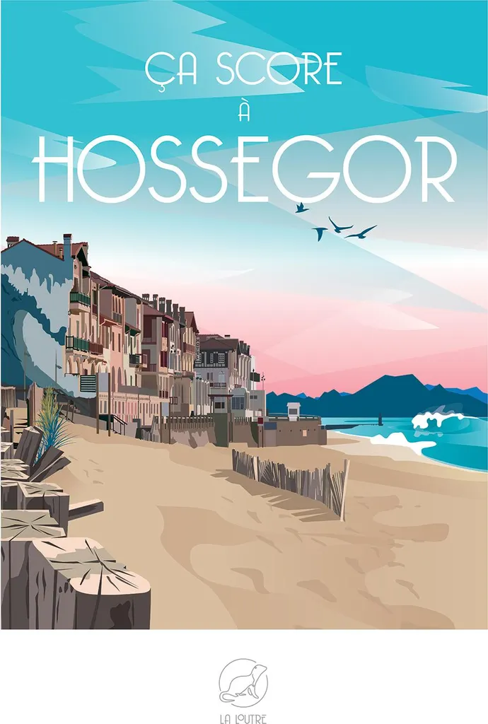 Puzzle 1000 pièces loutre Hossegor - Finies les pièces fragiles et floues