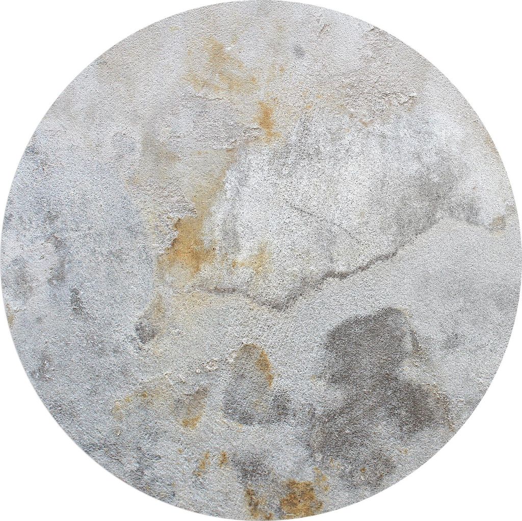 DEQORI Fototapete rund Ø 80 cm 'Pastellfarbener Putz' Wand Tapete Leinwand Sticker
