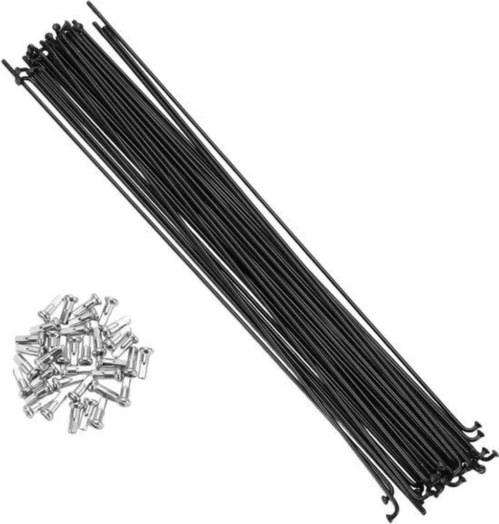 Rayon de Vélo Tout Terrain 14G 255 mm Noir - Accessoire de Roue Robuste