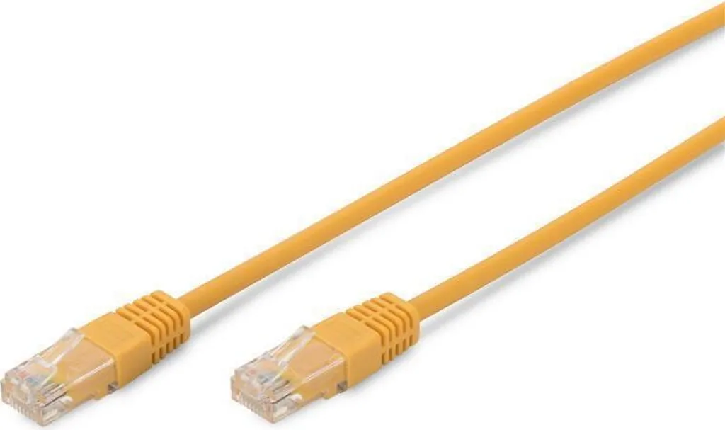 Cavo Ethernet DIGITUS Cat 5e 1m Giallo - Connessione Gigabit RJ45 UTP