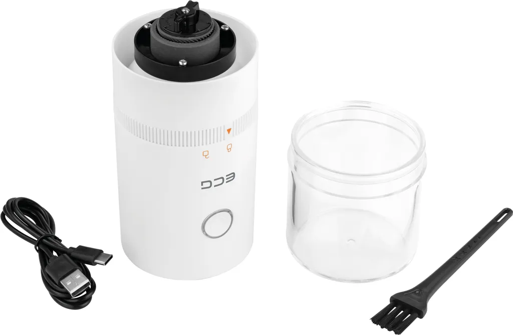 Moulin à café ECG KM 150 Minimo avec broyeur céramique blanc réglable