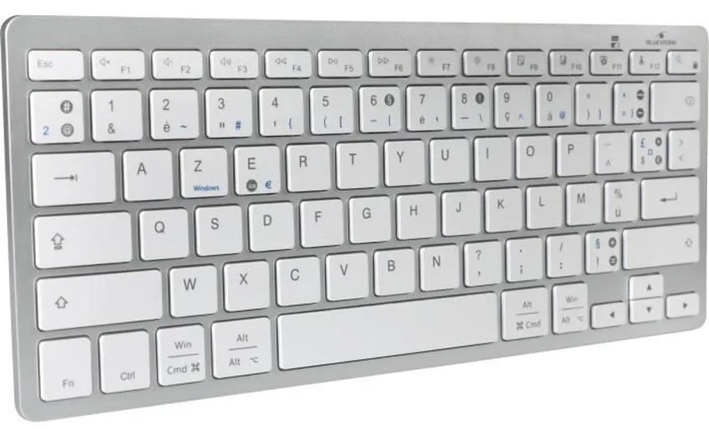 Clavier Bluetooth Bluestork KB-MINI-PC-MAC/FR Azerty Blanc Compact