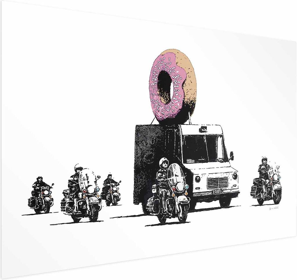 Posterpapier Poster - Donut Police 60x40 cm Streetart i-C-0153-ao-a