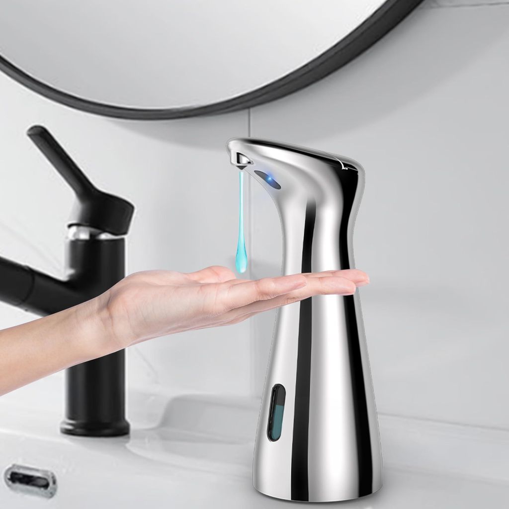 Summon The Elve Automatischer Seifenspender, 200 ml, berührungslos, batteriebetriebener elektrischer Seifenspender mit Sensor, 4 einstellbare Gesc...