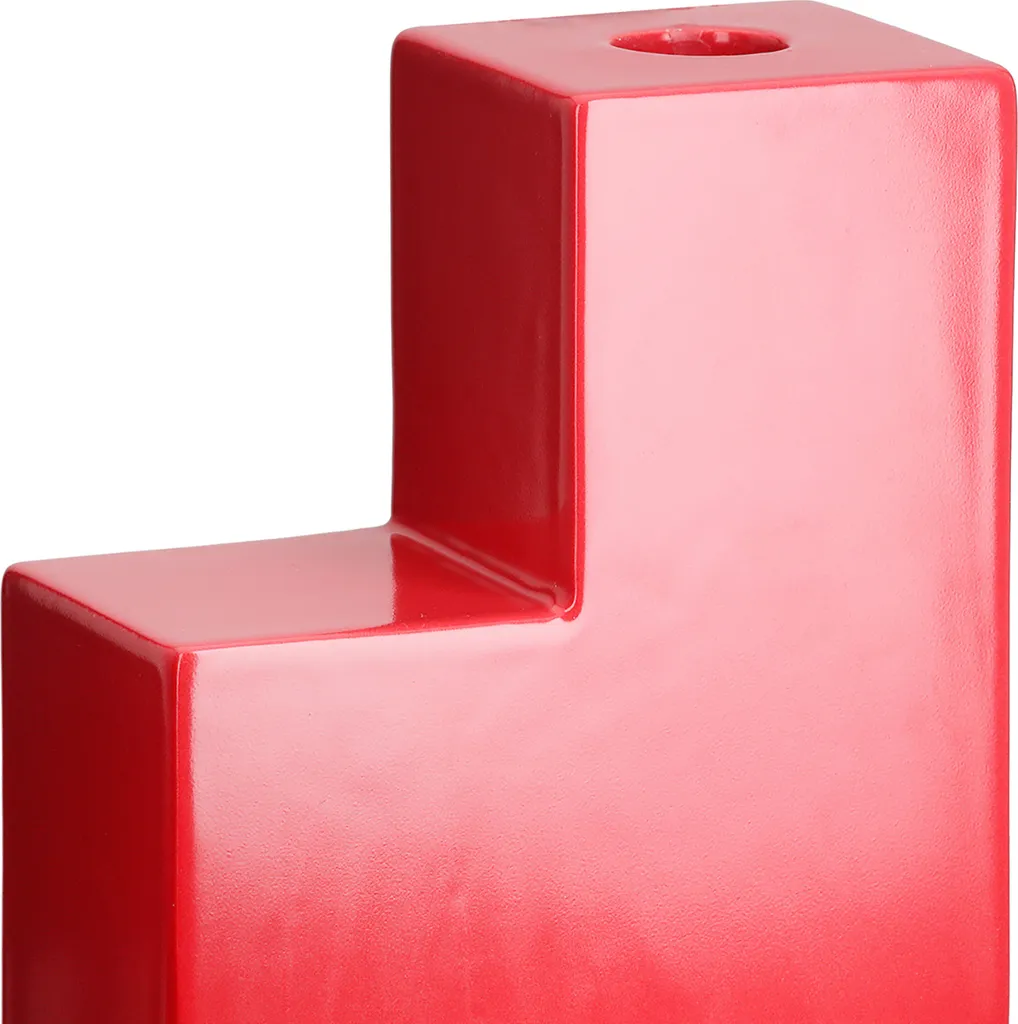 Vase de Table pour Centre de Table Rouge Patras Gilde en Céramique