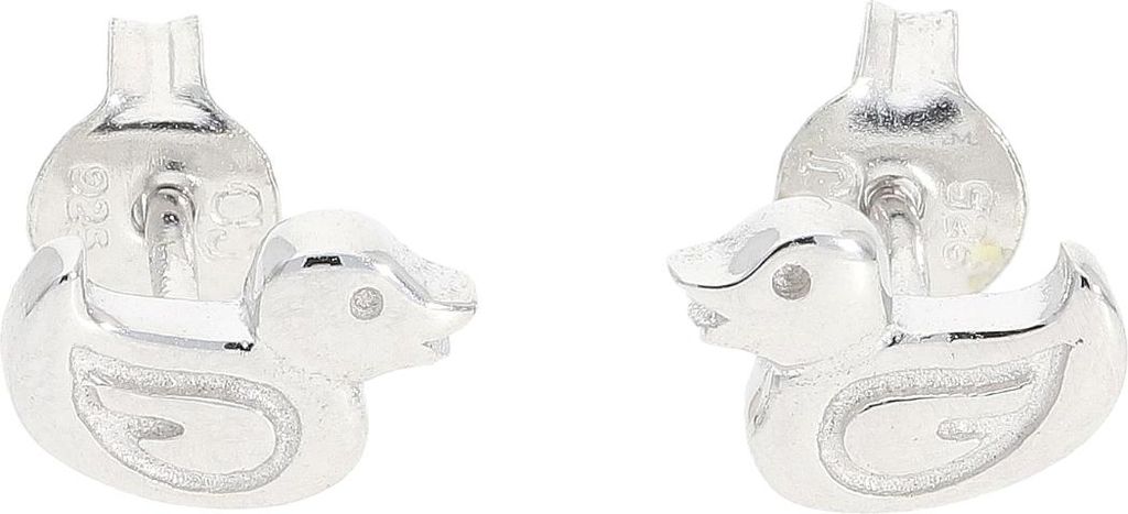 Kinder Ohrstecker 925 Silber Ente JL10-06-3726 strukturiert