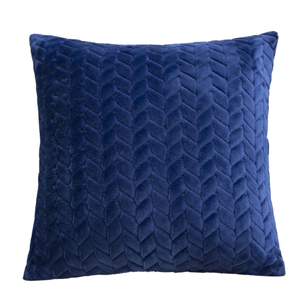 43x43 cm weiche Kissen Hülle Cover Kissen Auto Sofa Home Schlafzimmer Wohnzimmerdekoration-Königsblau