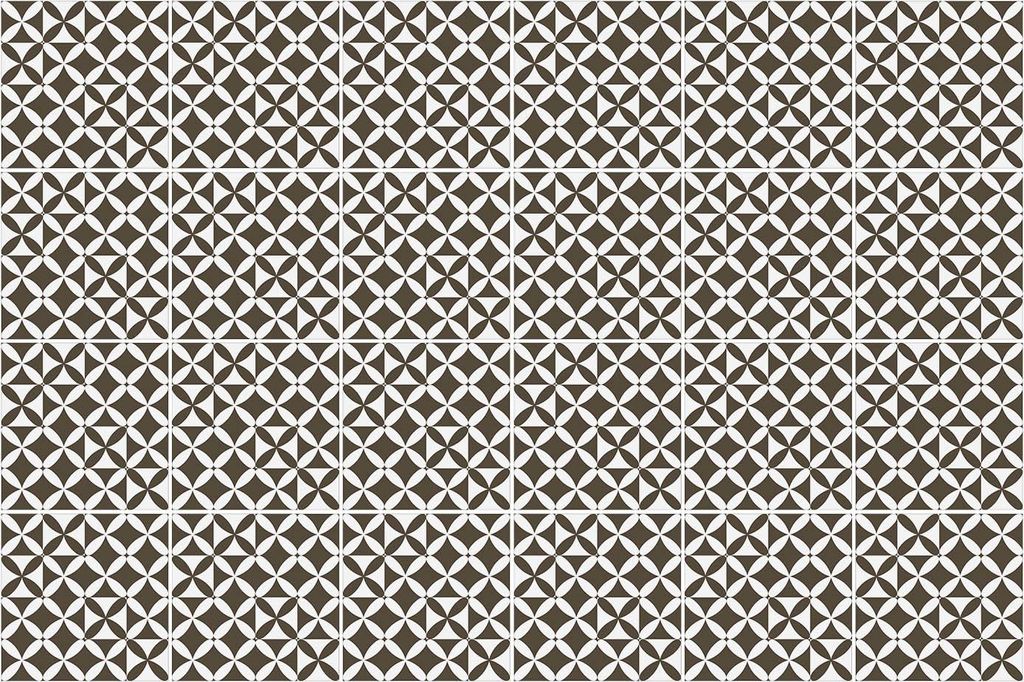Fliesenaufkleber 15x15 cm – 24 Stück – Selbstklebend – Wasserfest – Pflegeleicht – Hitzebeständig – Für Küche & Bad – Geometrisch...