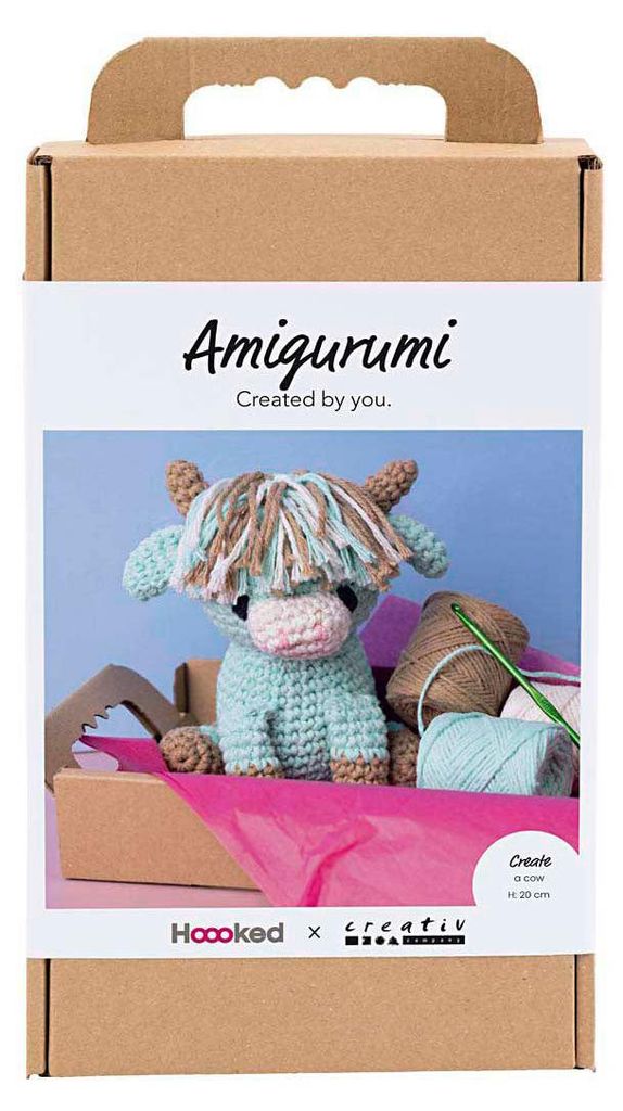 creativ company Kreativ Set Amigurumi Kuh beige/mint