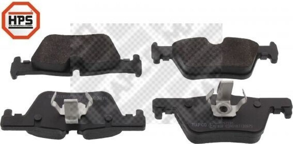 MAPCO Bremsbeläge Satz Hinten für BMW 1 Schrägheck (F20) 6637HPS