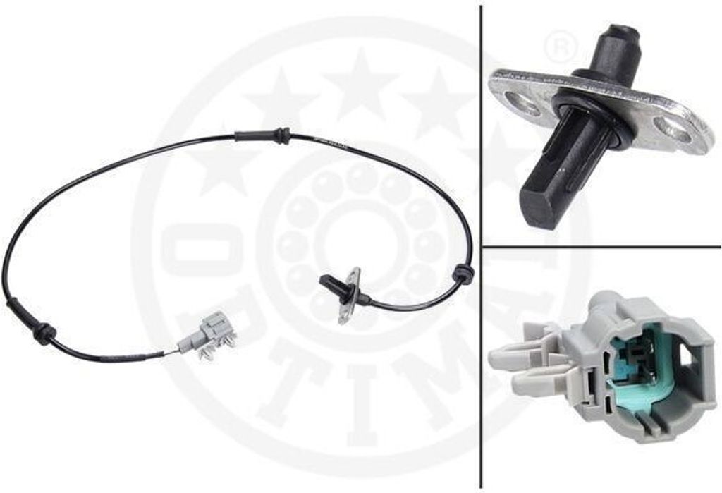 OPTIMAL ABS Sensor Raddrehzahl Hinten Rechts für NISSAN NP300 Navara Pickup (D40) 06-S402