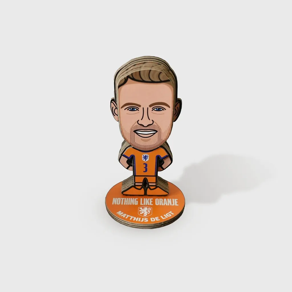 Figurine de sport 3D Matthijs de Ligt Pays-Bas EURO 2024 CreatorZ 15cm