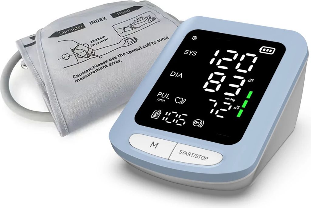 Oberarm Blutdruckmessgerät NIBP-Gerät 4,6-Zoll-LED Produktbild 