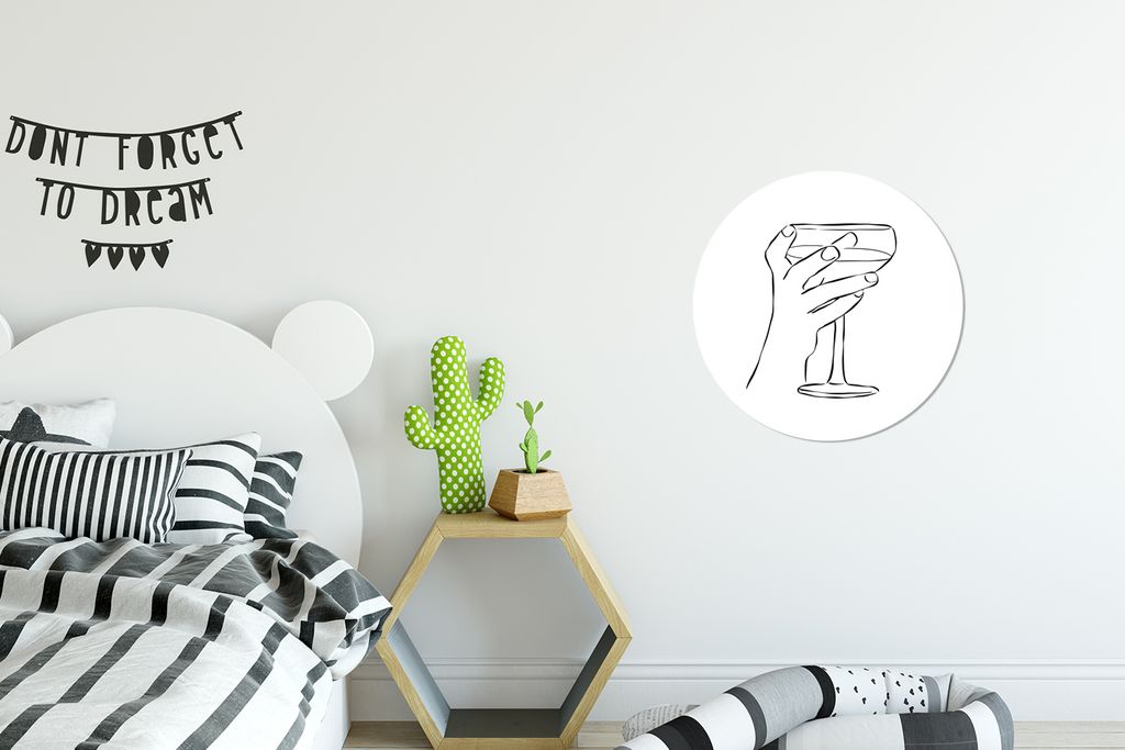 MuchoWow - Schlafzimmer - Bilder - Der Kreis - Kunst für die Wohnung - Plastik - Kunstdruck - Wandbild