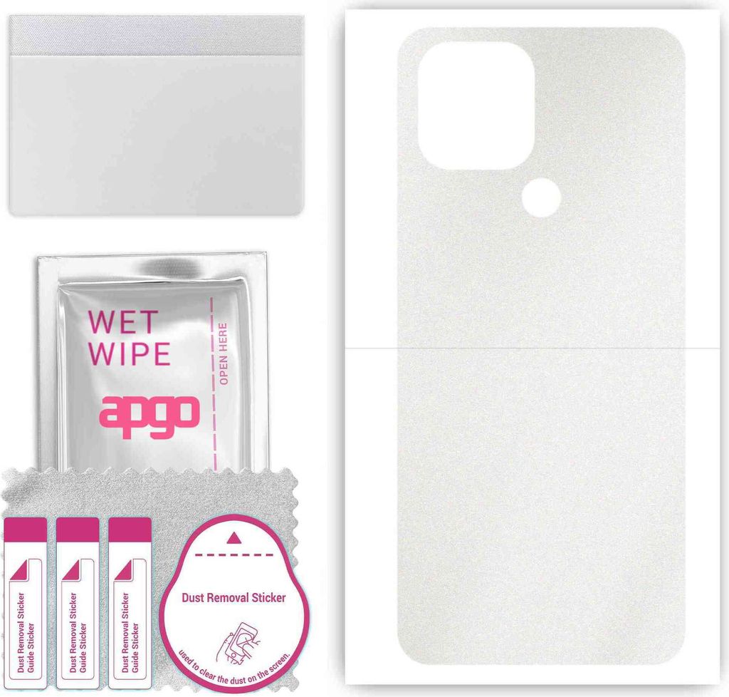 apgo Rückseite Schutzfolie, Skin, kompatibel mit Xiaomi Redmi A1 Plus, Hinten Displayschutzfolie aus Vinylfolie, kratzfest, einfache Montage - Mat...