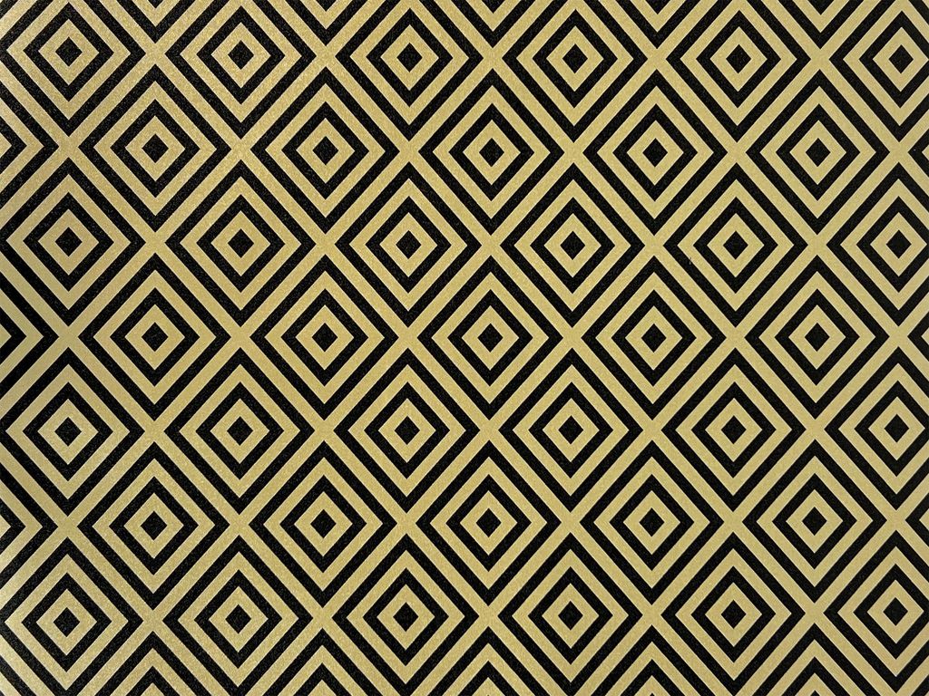 Klebefolie Möbel 45x50 cm - Goldene Quadrate - Selbstklebende Möbelfolie in Deko-Stil - Folie für Möbel ideal zum Renovieren von Schränken und...