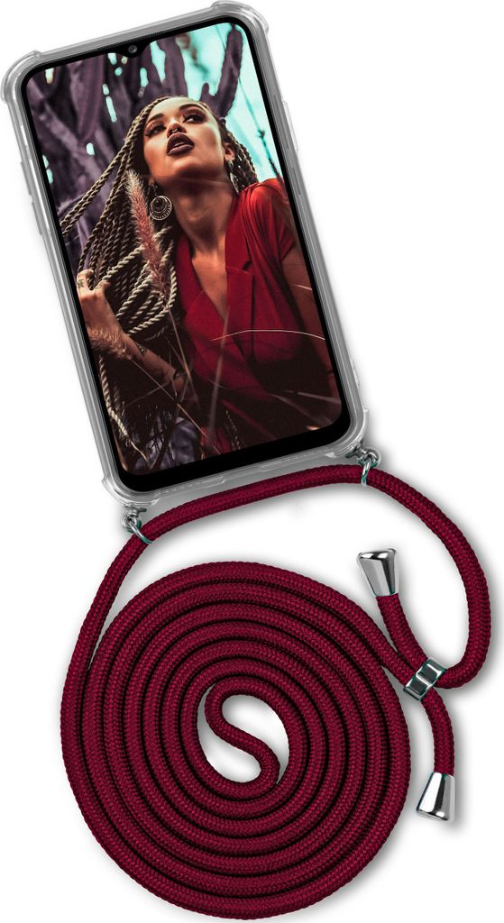 TWIST-Case + TWIST-Cord für Samsung Galaxy A02s, Farbe:Toxic Apple (Silber)