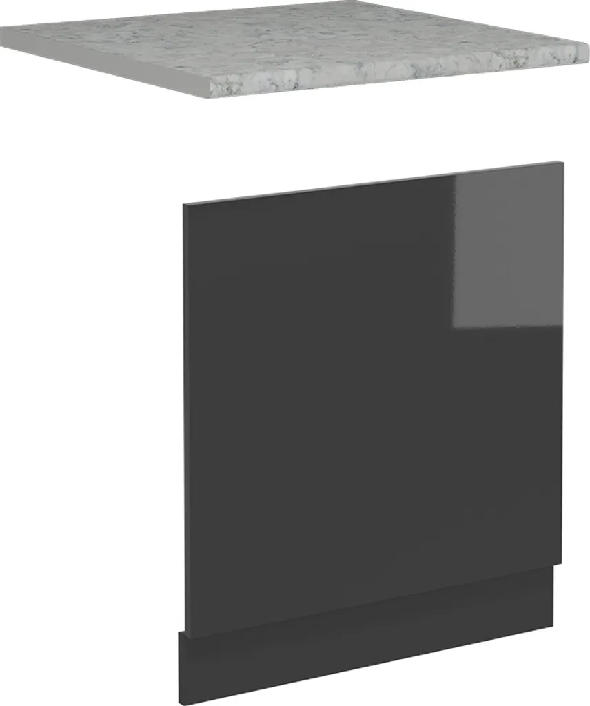 Vicco Pannello Frontale Lavastoviglie 60cm Antracite Lucido Marmo