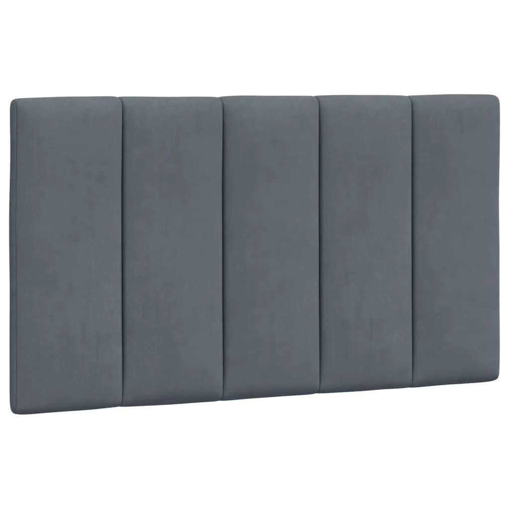 Offerta Imperdibile: Cuscino Testiera Hanko 80cm Velluto Grigio Scuro