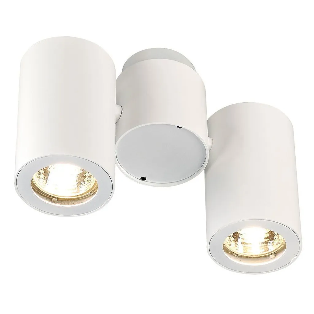 SLV ENOLA_B SPOT II plafonnier blanc GU10 2x50W double projecteur