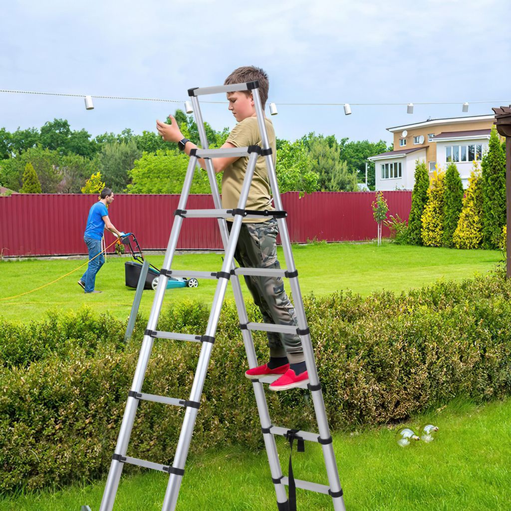 Yakimz Teleskopický rebrík Skladací rebrík Stabilný Obrázok produktu 7