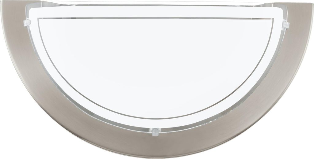 Eglo Wandleuchte WL/1 NICKEL-MATT GLAS'TROY' Produktbild 
