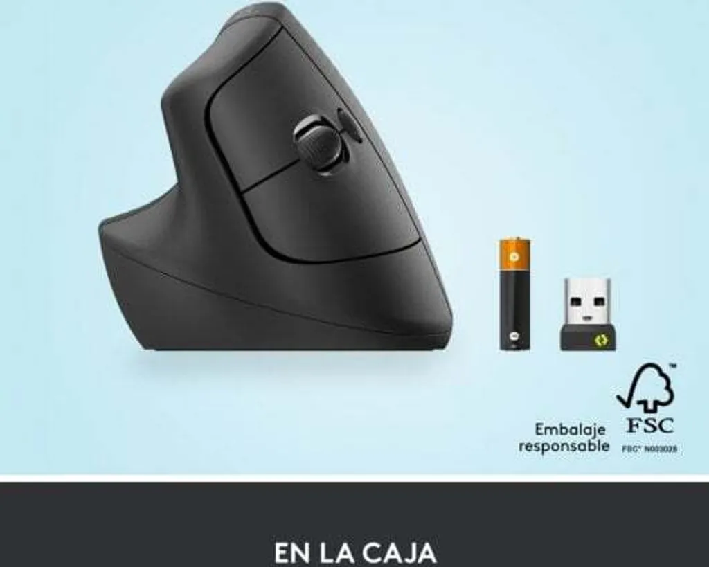 Logitech Lift Vertical Ergonomic Mouse - Souris verticale sans fil Graphite - 45